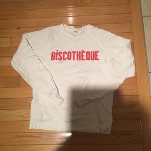 Clare v discotheque sweatshirt small re/done reformation etc